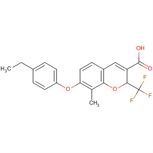 775339-17-8  2H-1-Benzopyran-3-carboxylic acid,7-(4-ethylphenoxy)-8-methyl-2-(trifluoromethyl)-