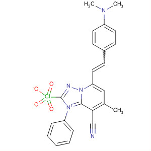 77702-08-0  [1,2,4]Triazolo[1,5-a]pyridinium,8-cyano-5-[2-[4-(dimethylamino)phenyl]ethenyl]-7-methyl-1-phenyl-,perchlorate