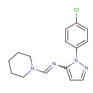 77746-79-3  Piperidine, 1-[[[1-(4-chlorophenyl)-1H-pyrazol-5-yl]imino]methyl]-