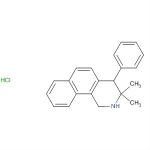 77756-95-7  Benz[h]isoquinoline, 1,2,3,4-tetrahydro-3,3-dimethyl-4-phenyl-,hydrochloride