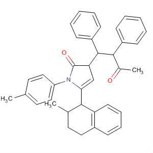 77764-22-8  2H-Pyrrol-2-one,1,3-dihydro-5-(2-methyl-1-naphthalenyl)-1-(4-methylphenyl)-3-(3-oxo-1,2-diphenylbutyl)-