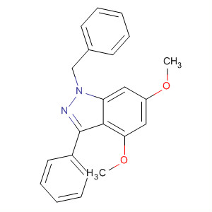 777863-03-3  1H-Indazole, 4,6-dimethoxy-3-phenyl-1-(phenylmethyl)-