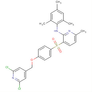 777939-95-4  2-Pyridinamine,3-[[4-[(2,6-dichloro-4-pyridinyl)methoxy]phenyl]sulfonyl]-6-methyl-N-(2,4,6-trimethylphenyl)-