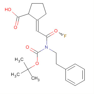 777946-44-8  Cyclopentanecarboxylic acid,2-[2-[[(1,1-dimethylethoxy)carbonyl](2-phenylethyl)amino]-1-fluoro-2-oxoethylidene]-, (2E)-