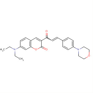 77819-84-2  2H-1-Benzopyran-2-one,7-(diethylamino)-3-[3-[4-(4-morpholinyl)phenyl]-1-oxo-2-propenyl]-