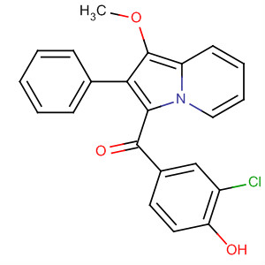 77823-48-4  Methanone,(3-chloro-4-hydroxyphenyl)(1-methoxy-2-phenyl-3-indolizinyl)-