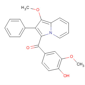 77823-49-5  Methanone,(4-hydroxy-3-methoxyphenyl)(1-methoxy-2-phenyl-3-indolizinyl)-