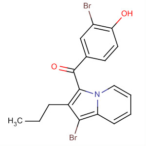 77832-74-7  Methanone, (3-bromo-4-hydroxyphenyl)(1-bromo-2-propyl-3-indolizinyl)-