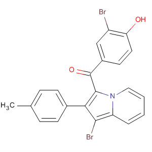77832-82-7  Methanone,(3-bromo-4-hydroxyphenyl)[1-bromo-2-(4-methylphenyl)-3-indolizinyl]-