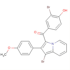 77832-83-8  Methanone,(3-bromo-4-hydroxyphenyl)[1-bromo-2-(4-methoxyphenyl)-3-indolizinyl]-