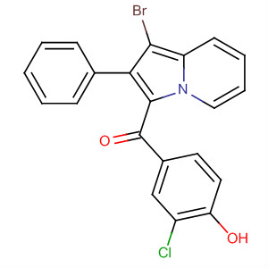 77832-96-3  Methanone, (1-bromo-2-phenyl-3-indolizinyl)(3-chloro-4-hydroxyphenyl)-