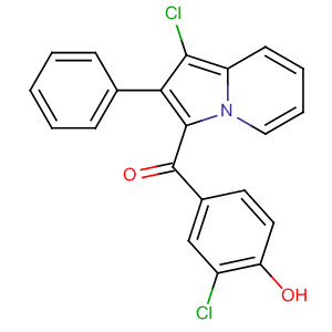 77833-03-5  Methanone, (3-chloro-4-hydroxyphenyl)(1-chloro-2-phenyl-3-indolizinyl)-