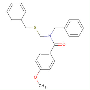 77855-64-2  Benzamide, 4-methoxy-N-(phenylmethyl)-N-[[(phenylmethyl)thio]methyl]-