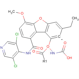 778576-47-9  Carbamic acid,[9-[[(3,5-dichloro-4-pyridinyl)amino]carbonyl]-6-methoxy-2-dibenzofuranyl]-, ethyl ester