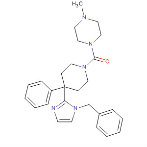 778603-28-4  Piperazine,1-methyl-4-[[4-phenyl-4-[1-(phenylmethyl)-1H-imidazol-2-yl]-1-piperidinyl]carbonyl]-
