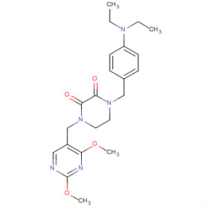 77916-88-2  2,3-Piperazinedione,1-[[4-(diethylamino)phenyl]methyl]-4-[(2,4-dimethoxy-5-pyrimidinyl)methyl]-