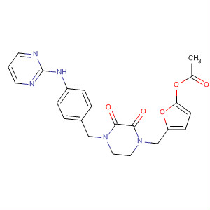 77917-37-4  2,3-Piperazinedione,1-[[5-(acetyloxy)-2-furanyl]methyl]-4-[[4-(2-pyrimidinylamino)phenyl]methyl]-