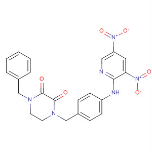 77917-49-8  2,3-Piperazinedione,1-[[4-[(3,5-dinitro-2-pyridinyl)amino]phenyl]methyl]-4-(phenylmethyl)-