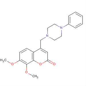 779355-12-3  2H-1-Benzopyran-2-one,7,8-dimethoxy-4-[(4-phenyl-1-piperazinyl)methyl]-