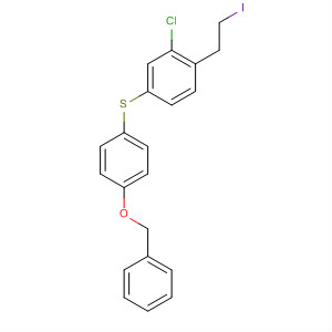 749263-59-0  Benzene, 1-[[3-chloro-4-(2-iodoethyl)phenyl]thio]-4-(phenylmethoxy)-