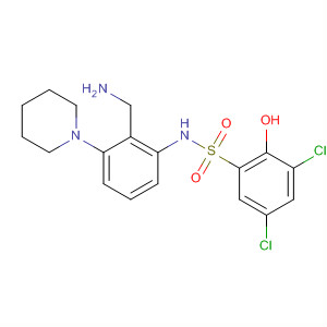 749268-33-5  Benzenesulfonamide,N-[2-(aminomethyl)-3-(1-piperidinyl)phenyl]-3,5-dichloro-2-hydroxy-