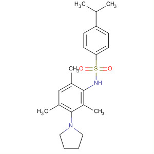 749268-65-3  Benzenesulfonamide,4-(1-methylethyl)-N-[2,4,6-trimethyl-3-(1-pyrrolidinyl)phenyl]-