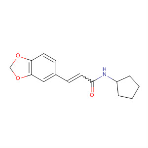 74957-50-9  2-Propenamide, 3-(1,3-benzodioxol-5-yl)-N-cyclopentyl-