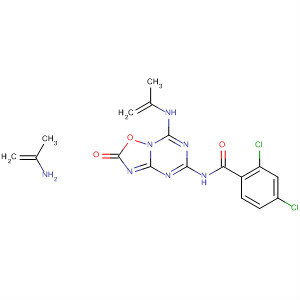 75028-08-9  Benzamide,2,4-dichloro-N-[7-(di-2-propenylamino)-2-oxo-2H-[1,2,4]oxadiazolo[2,3-a][1,3,5]triazin-5-yl]-