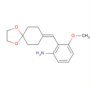 750597-46-7  Benzenamine, 2-(1,4-dioxaspiro[4.5]dec-8-ylidenemethyl)-3-methoxy-