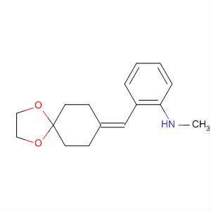 750597-48-9  Benzenamine, 2-(1,4-dioxaspiro[4.5]dec-8-ylidenemethyl)-N-methyl-