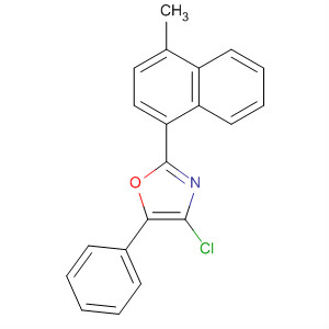 75127-32-1  Oxazole, 4-chloro-2-(4-methyl-1-naphthalenyl)-5-phenyl-