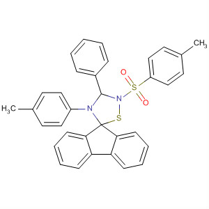 75158-87-1  Spiro[9H-fluorene-9,5'-[1,2,4]thiadiazolidine],4'-(4-methylphenyl)-2'-[(4-methylphenyl)sulfonyl]-3'-phenyl-