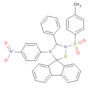 75158-89-3  Spiro[9H-fluorene-9,5'-[1,2,4]thiadiazolidine],2'-[(4-methylphenyl)sulfonyl]-4'-(4-nitrophenyl)-3'-phenyl-