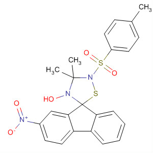 75159-05-6  Spiro[9H-fluorene-9,5'-[1,2,4]thiadiazolidine],4'-hydroxy-3',3'-dimethyl-2'-[(4-methylphenyl)sulfonyl]-2-nitro-