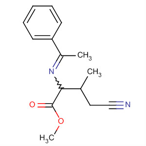 752233-68-4  Butanoic acid, 4-cyano-3-methyl-2-[(1-phenylethylidene)amino]-, methylester