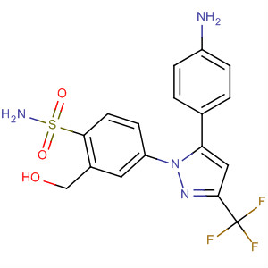 752250-92-3  Benzenesulfonamide,4-[5-(4-aminophenyl)-3-(trifluoromethyl)-1H-pyrazol-1-yl]-2-(hydroxymethyl)-