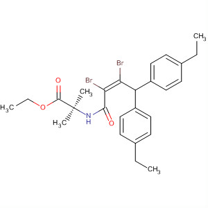 75230-05-6  Alanine,N-[2,3-dibromo-4,4-bis(4-ethylphenyl)-1-oxo-2-butenyl]-2-methyl-, ethylester, (Z)-