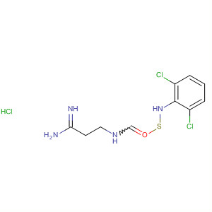 75257-75-9  Propanimidamide, 3-[[[(2,6-dichlorophenyl)amino]thioxomethyl]amino]-,monohydrochloride