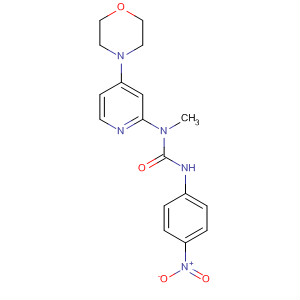 75291-63-3  Urea, N-methyl-N-[4-(4-morpholinyl)-2-pyridinyl]-N'-(4-nitrophenyl)-