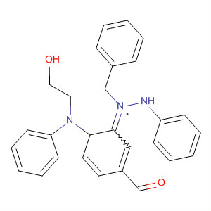 75293-66-2  9H-Carbazole-3-carboxaldehyde, 9-(2-hydroxyethyl)-,phenyl(phenylmethyl)hydrazone