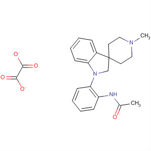 75391-74-1  Acetamide,N-[2-(1'-methylspiro[3H-indole-3,4'-piperidin]-1(2H)-yl)phenyl]-,ethanedioate (1:1)