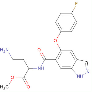753926-91-9  Butanoic acid,4-amino-2-[[[5-(4-fluorophenoxy)-1H-indazol-6-yl]carbonyl]amino]-,methyl ester, (2S)-