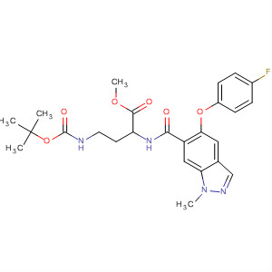 753927-30-9  Butanoic acid,4-[[(1,1-dimethylethoxy)carbonyl]amino]-2-[[[5-(4-fluorophenoxy)-1-methyl-1H-indazol-6-yl]carbonyl]amino]-, methyl ester, (2S)-