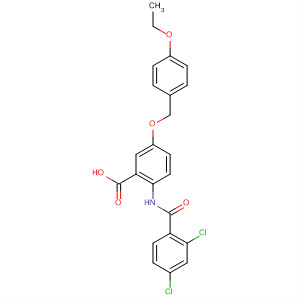 754181-51-6  Benzoic acid,2-[(2,4-dichlorobenzoyl)amino]-5-[(4-ethoxyphenyl)methoxy]-