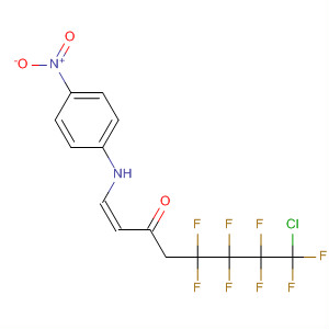 754187-33-2  1-Octen-3-one,8-chloro-5,5,6,6,7,7,8,8-octafluoro-1-[(4-nitrophenyl)amino]-, (1Z)-
