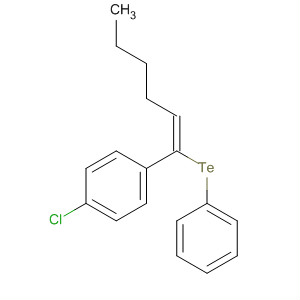 754215-10-6  Benzene, 1-chloro-4-[(1E)-1-(phenyltelluro)-1-hexenyl]-