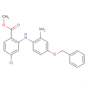 755026-52-9  Benzoic acid, 2-[[2-amino-4-(phenylmethoxy)phenyl]amino]-4-chloro-,methyl ester