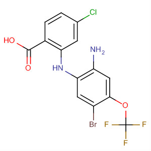 755030-21-8  Benzoic acid,2-[[2-amino-5-bromo-4-(trifluoromethoxy)phenyl]amino]-4-chloro-