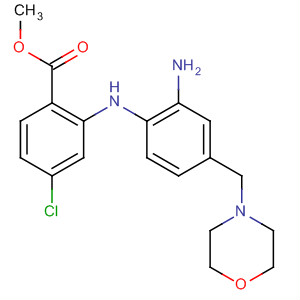 755035-95-1  Benzoic acid,2-[[2-amino-4-(4-morpholinylmethyl)phenyl]amino]-4-chloro-, methylester