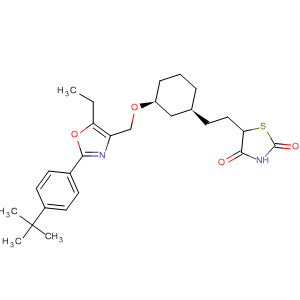 755420-48-5  2,4-Thiazolidinedione,5-[2-[(1S,3S)-3-[[2-[4-(1,1-dimethylethyl)phenyl]-5-ethyl-4-oxazolyl]methoxy]cyclohexyl]ethyl]-